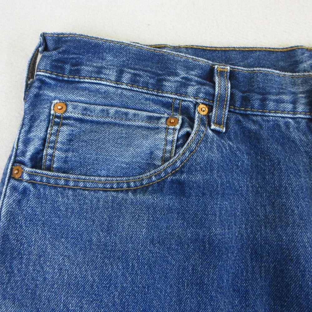 Levis 517 Bootcut Jeans Mens 38x29 Blue Medium Wash 100% Cotton Denim 00517-0216